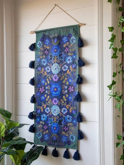 Tassel Tapestry Indigo